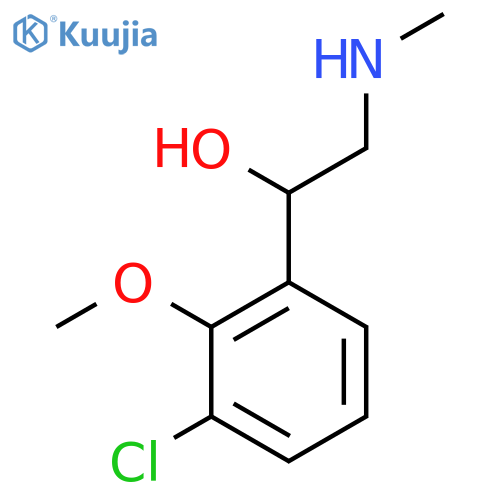 1-(3-chloro-2-methoxyphenyl)-2-(methylamino)ethan-1-ol structure