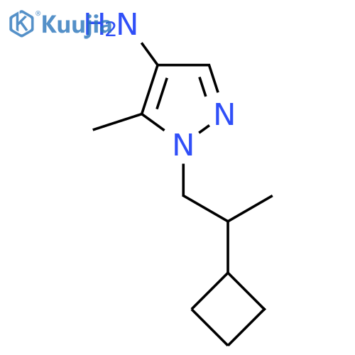 1-(2-cyclobutylpropyl)-5-methyl-1H-pyrazol-4-amine structure