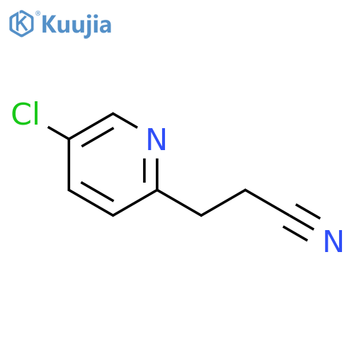 3-(5-chloropyridin-2-yl)propanenitrile structure