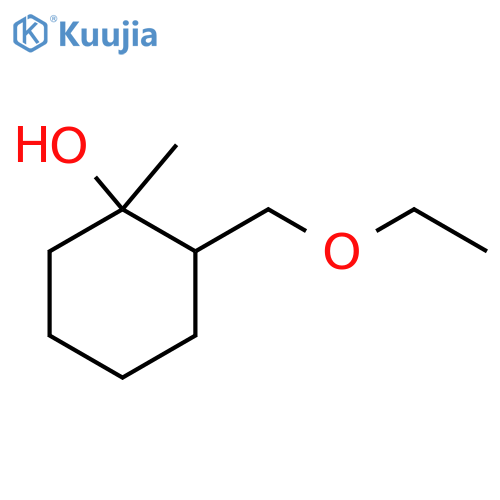 2-(ethoxymethyl)-1-methylcyclohexan-1-ol structure