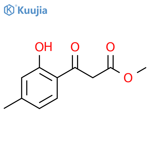 methyl 3-(2-hydroxy-4-methylphenyl)-3-oxopropanoate structure