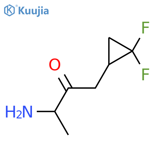 2-Butanone, 3-amino-1-(2,2-difluorocyclopropyl)- structure