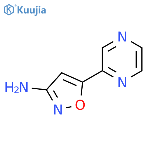 5-(pyrazin-2-yl)-1,2-oxazol-3-amine structure