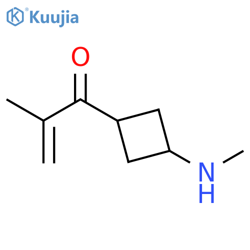 2-Propen-1-one, 2-methyl-1-[3-(methylamino)cyclobutyl]- structure