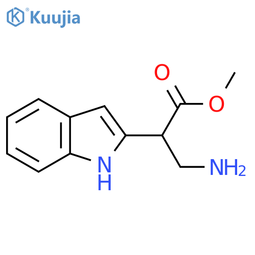methyl 3-amino-2-(1H-indol-2-yl)propanoate structure