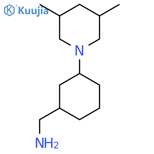 [3-(3,5-Dimethylpiperidin-1-yl)cyclohexyl]methanamine structure