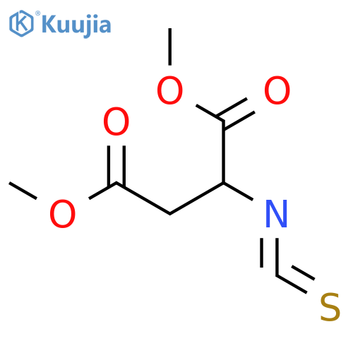 Dimethyl isothiocyanatosuccinate structure