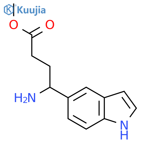 methyl 4-amino-4-(1H-indol-5-yl)butanoate structure