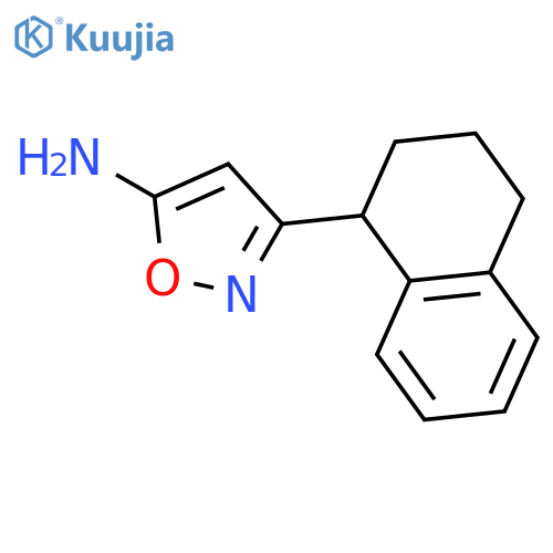 3-(1,2,3,4-tetrahydronaphthalen-1-yl)-1,2-oxazol-5-amine structure