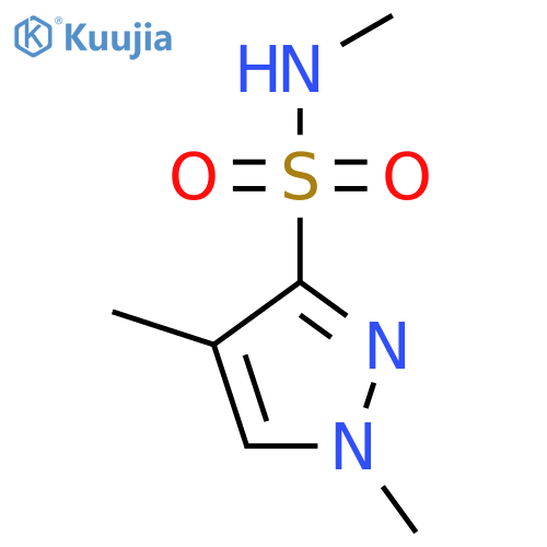N,1,4-trimethyl-1H-pyrazole-3-sulfonamide structure