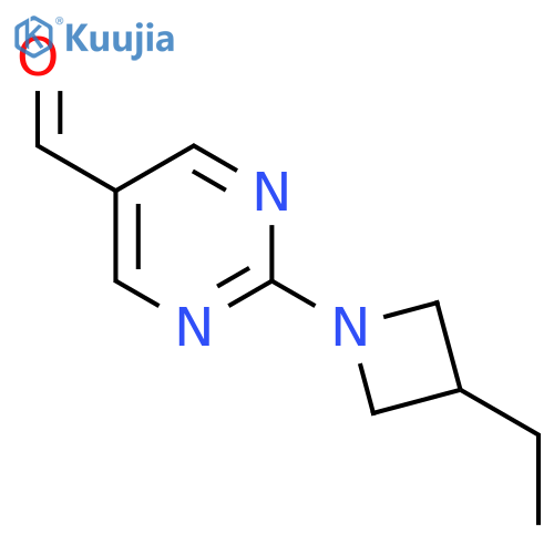 2-(3-Ethylazetidin-1-yl)pyrimidine-5-carbaldehyde structure