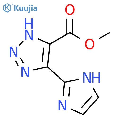 1H-1,2,3-Triazole-5-carboxylic acid, 4-(1H-imidazol-2-yl)-, methyl ester structure