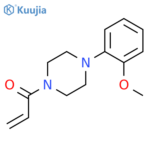 Piperazine, 1-(2-methoxyphenyl)-4-(1-oxo-2-propenyl)- structure