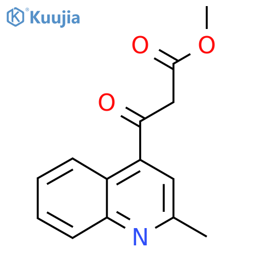 methyl 3-(2-methylquinolin-4-yl)-3-oxopropanoate structure