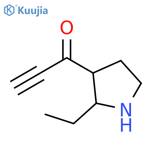 2-Propyn-1-one, 1-(2-ethyl-3-pyrrolidinyl)- structure