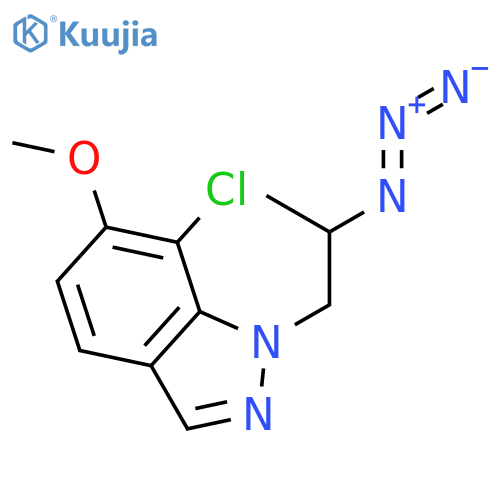 1H-Indazole, 1-(2-azidopropyl)-7-chloro-6-methoxy- structure