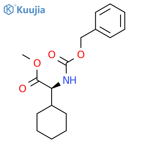 Methyl (2S)-2-{[(benzyloxy)carbonyl]amino}-2-cyclohexylacetate structure