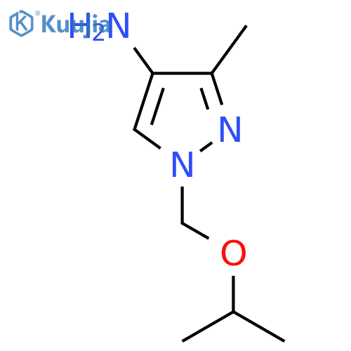 3-methyl-1-(propan-2-yloxy)methyl-1H-pyrazol-4-amine structure
