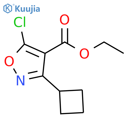 ethyl 5-chloro-3-cyclobutyl-1,2-oxazole-4-carboxylate structure