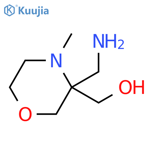 [3-(aminomethyl)-4-methylmorpholin-3-yl]methanol structure