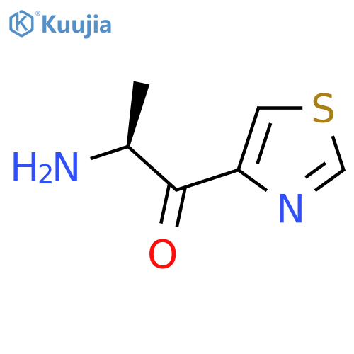 (2S)-2-amino-1-(1,3-thiazol-4-yl)propan-1-one structure
