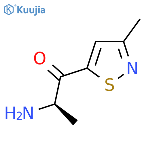 (2R)-2-amino-1-(3-methyl-1,2-thiazol-5-yl)propan-1-one structure