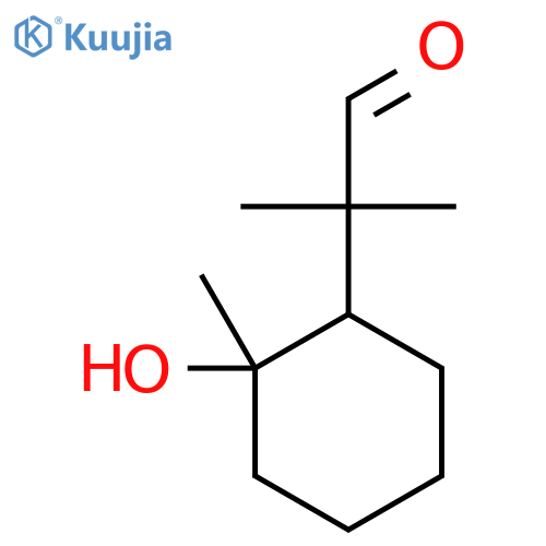 2-(2-hydroxy-2-methylcyclohexyl)-2-methylpropanal structure