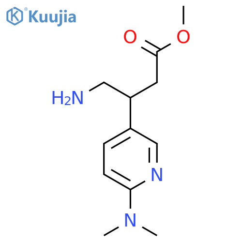 methyl 4-amino-3-6-(dimethylamino)pyridin-3-ylbutanoate structure