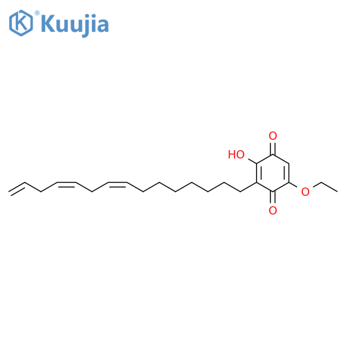 2,5-Cyclohexadiene-1,4-dione, 5-ethoxy-2-hydroxy-3-(8Z,11Z)-8,11,14-pentadecatrien-1-yl- structure