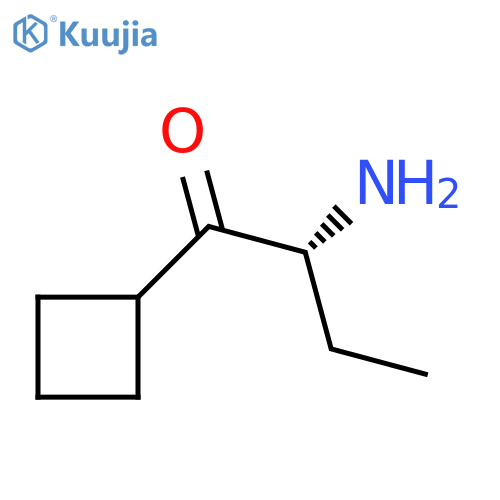 (2R)-2-amino-1-cyclobutylbutan-1-one structure