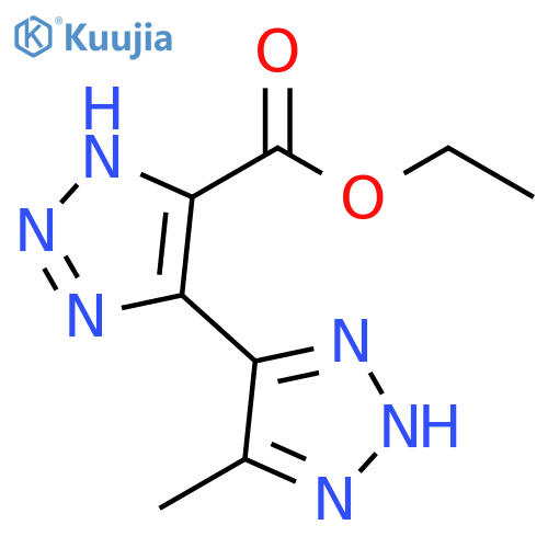 1H-1,2,3-Triazole-5-carboxylic acid, 4-(5-methyl-2H-1,2,3-triazol-4-yl)-, ethyl ester structure