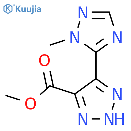 methyl 5-(1-methyl-1H-1,2,4-triazol-5-yl)-1H-1,2,3-triazole-4-carboxylate structure