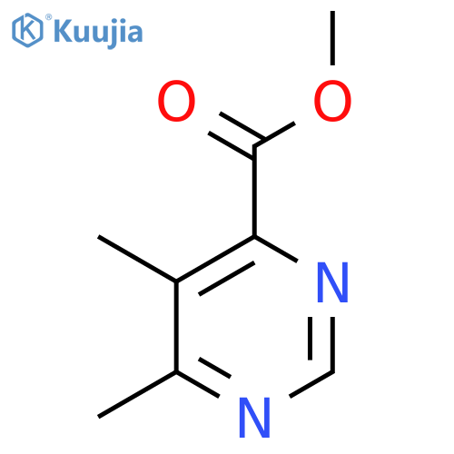 Methyl 5,6-dimethylpyrimidine-4-carboxylate structure