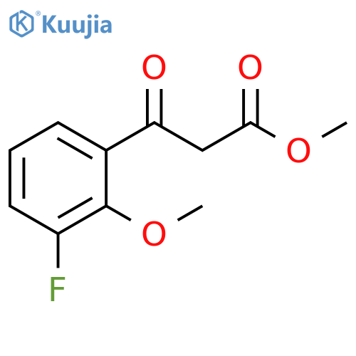 methyl 3-(3-fluoro-2-methoxyphenyl)-3-oxopropanoate structure