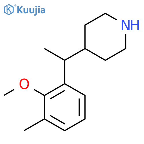 4-1-(2-methoxy-3-methylphenyl)ethylpiperidine structure