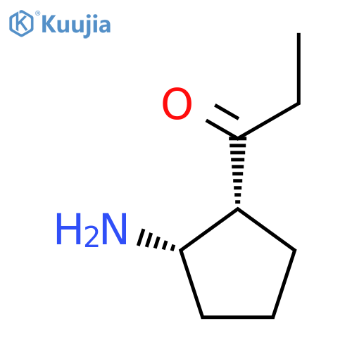 rac-1-[(1R,2S)-2-aminocyclopentyl]propan-1-one structure