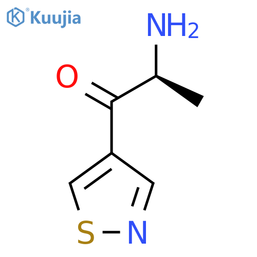 (2S)-2-amino-1-(1,2-thiazol-4-yl)propan-1-one structure