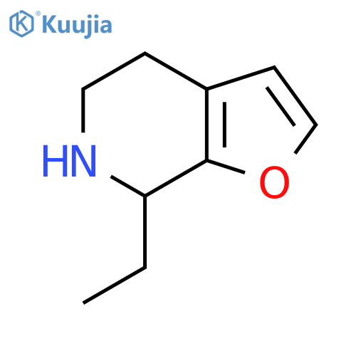 7-ethyl-4H,5H,6H,7H-furo2,3-cpyridine structure