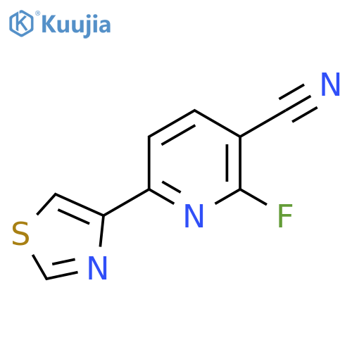3-Pyridinecarbonitrile, 2-fluoro-6-(4-thiazolyl)- structure