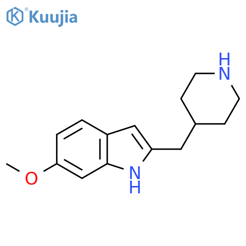 6-methoxy-2-(piperidin-4-yl)methyl-1H-indole structure
