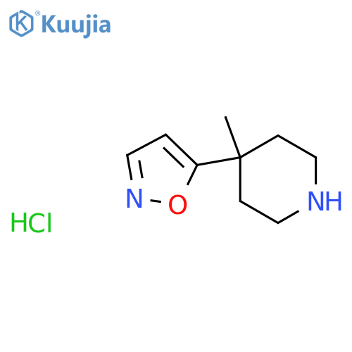4-Isoxazol-5-yl-4-methylpiperidine hydrochloride structure