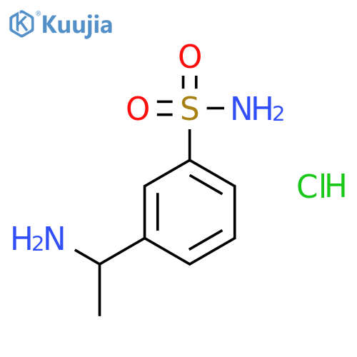 3-(1-Aminoethyl)benzene-1-sulfonamide Hydrochloride structure