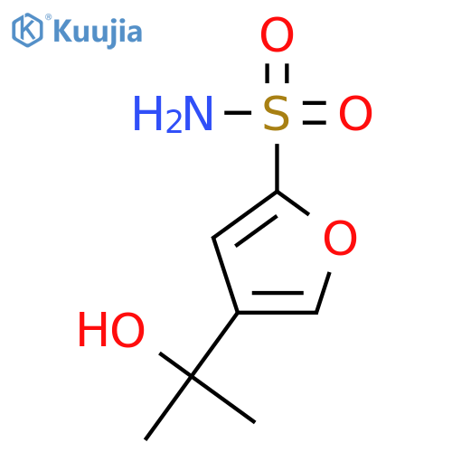 4-(1-hydroxy-1-methyl-ethyl)furan-2-sulfonamide structure