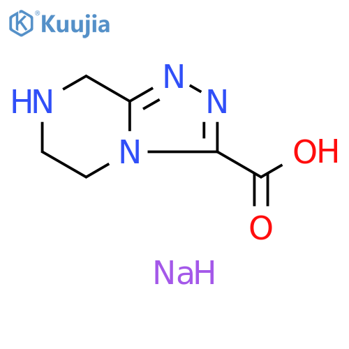 5,6,7,8-Tetrahydro-1,2,4-triazolo4,3-apyrazine-3-carboxylic Acid Sodium Salt structure