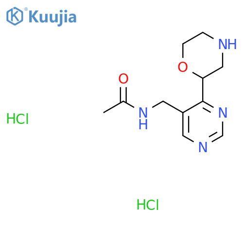 N-(4-Morpholin-2-ylpyrimidin-5-yl)methylacetamide dihydrochloride structure