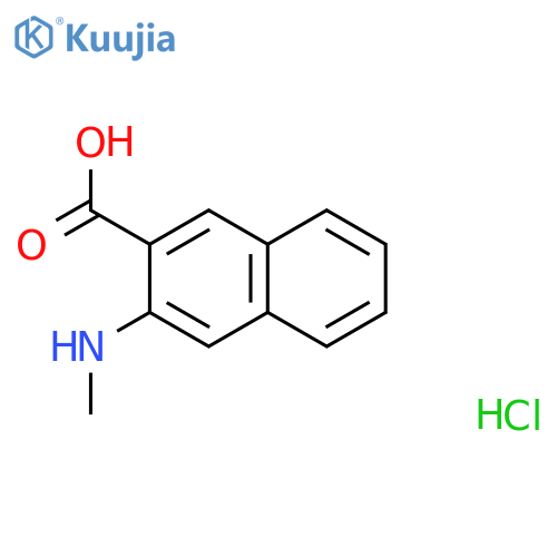 3-(methylamino)naphthalene-2-carboxylic acid
hydrochloride structure
