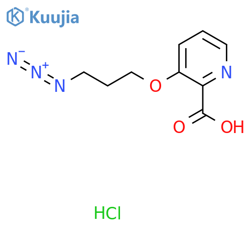 3-(3-Azidopropoxy)pyridine-2-carboxylic acid hydrochloride structure
