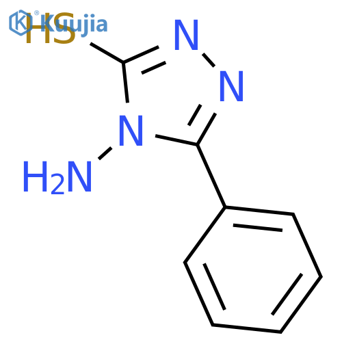 4-Amino-5-phenyl-4H-1,2,4-triazole-3-thiol structure