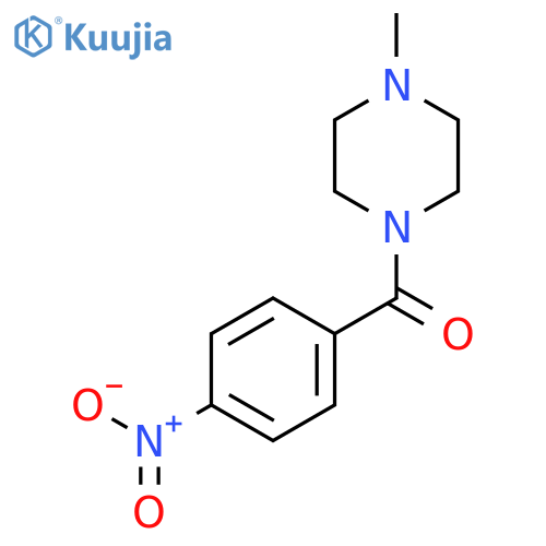 (4-Methylpiperazin-1-yl)(4-nitrophenyl)methanone structure