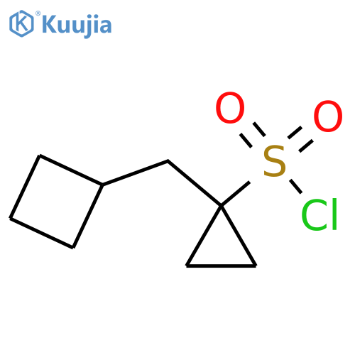 1-(cyclobutylmethyl)cyclopropane-1-sulfonyl chloride structure